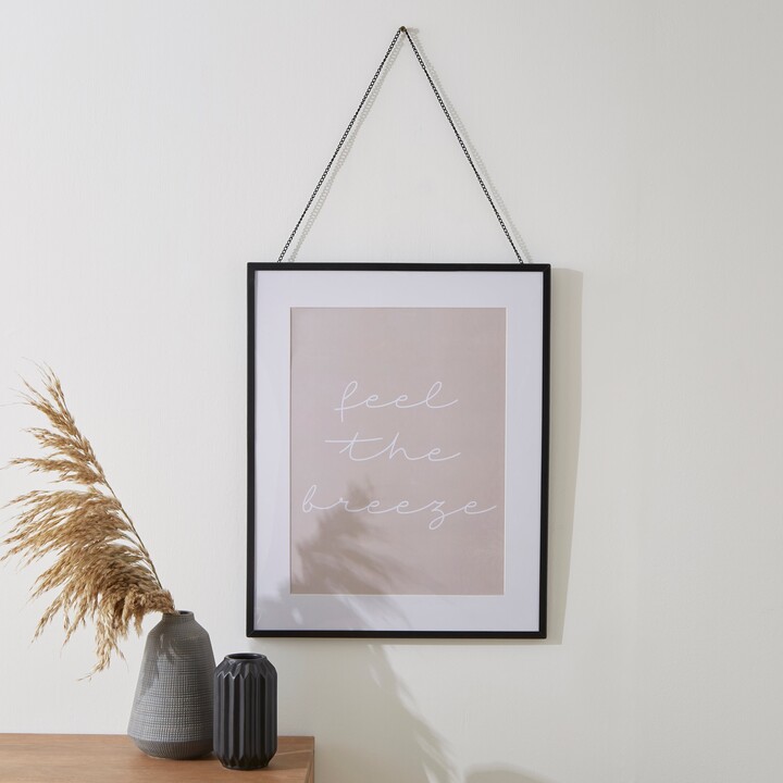 Dunelm Black Hanging Chain Photo Frame 20x16 Black ShopStyle