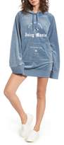 Thumbnail for your product : Juicy Couture Juicy Mania Oversize Velour Hoodie Dress