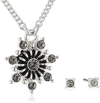 Pilgrim nbsp;901446102 Women's Jewellery Set Including Necklace and Earrings Silver Plated