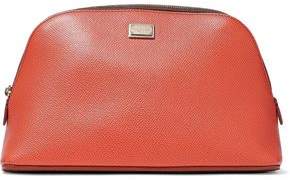 Dolce & Gabbana Two-tone Textured-leather Cosmetics Case