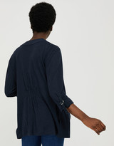 Thumbnail for your product : Monsoon Callie Waterfall Cardigan in Linen Blend Blue