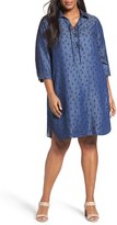 Thumbnail for your product : Foxcroft Plus Size Women's Print Shirtdress
