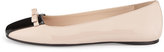 Thumbnail for your product : Prada Square-Toe Ballerina Flat, Cipria