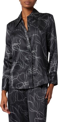 Equipment Leona Floral Silk Button-Up Shirt