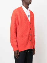 Thumbnail for your product : Undercover Cable-Knit Wool Cardigan