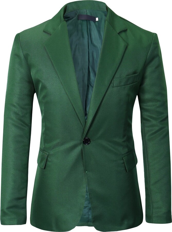 Allthemen Mens Casual Suit Jackets Slim Fit Blazer One Button Suits
