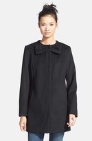 Thumbnail for your product : Betsey Johnson Bow Detail Wool Blend Coat