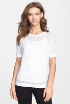Thumbnail for your product : Kensie Dotted Front Sweater