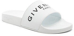 Givenchy Polyurethane Slide Sandals in White