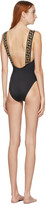 Thumbnail for your product : Versace Underwear Black Square Neck One-Piece Swimsuit