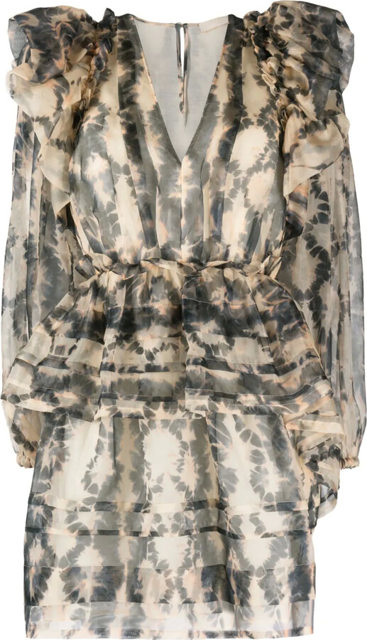 Ulla Johnson Women's Rosalie Floral Cotton-Blend Minidress Ciel