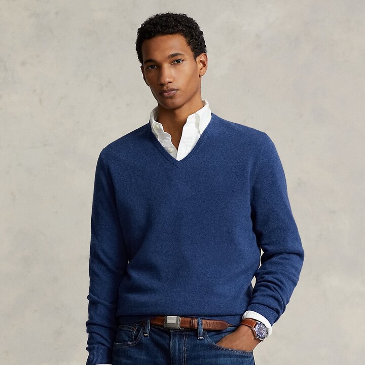 Ralph Lauren Wool V-Neck Sweater - ShopStyle