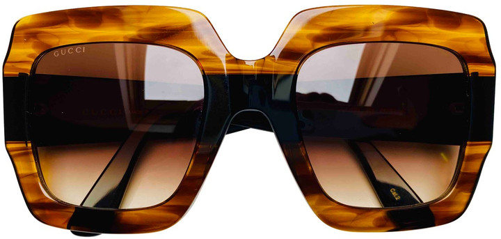 Gucci Brown Plastic Sunglasses