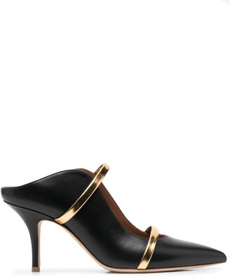 Real Leather Maureen Pump 100mm in Black Size 35 by Malone Souliers