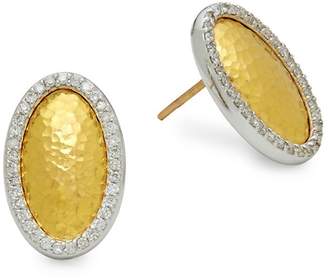 Gurhan Women's 24K Gold & Diamonds Oval Stud Earrings