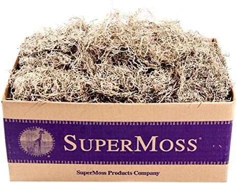 SuperMoss (26926) Spanish Moss Dried, Natural, 3lbs