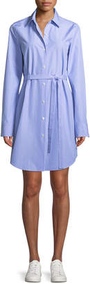 Theory Clean Button-Down Crowley Cotton Shirtdress