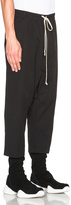 Thumbnail for your product : Rick Owens Drawstring Cropped Pants