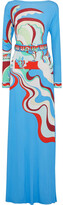 Thumbnail for your product : Emilio Pucci Belted Printed Jersey Gown