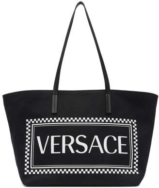 Versace Black Vintage Logo Tote