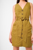 Thumbnail for your product : French Connection Yester Linen Button Front Sleeveless Dress