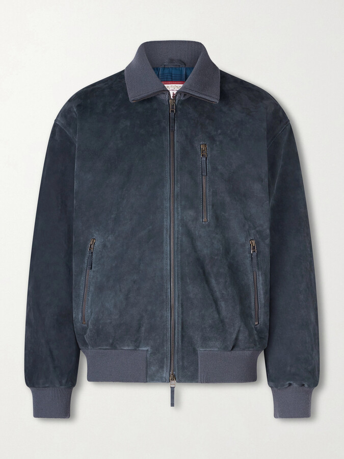 A Kind of Guise + Nanamica Suede Bomber Jacket
