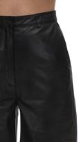 Thumbnail for your product : In The Mood For Love Cropped Leather Wide Leg Pants
