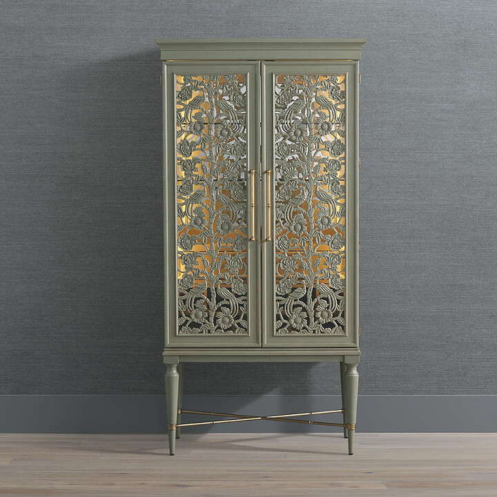Toulon Handcarved Bar Cabinet