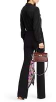 Thumbnail for your product : Marc Jacobs Downtown Croc-Embossed Leather Shoulder Bag with Diamond Scarf