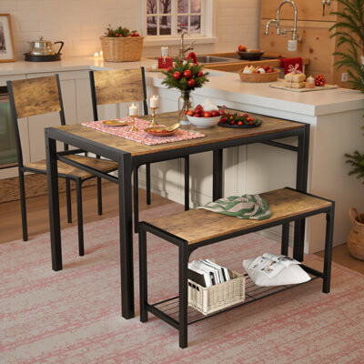 17 Stories Wiliam Rectangular 43.3'' L x 27.6'' W Dining Set