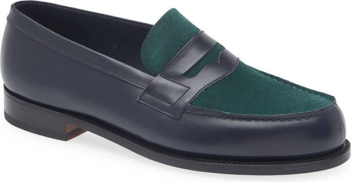 JM WESTON 180 Colorblock Penny Loafer
