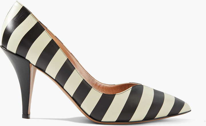 striped pumps