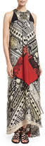 Thumbnail for your product : Etro Sleeveless Bandana-Print Embellished Dress, Pine