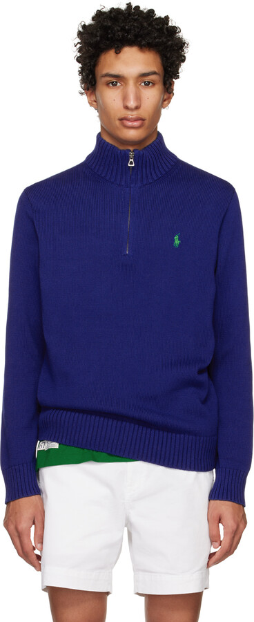 Polo Golf Ralph Lauren Merino Wool 1/4 Zip Sweater L 