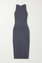 Thumbnail for your product : Ninety Percent + Net Sustain Stretch-tencel Jersey Midi Dress - Gray