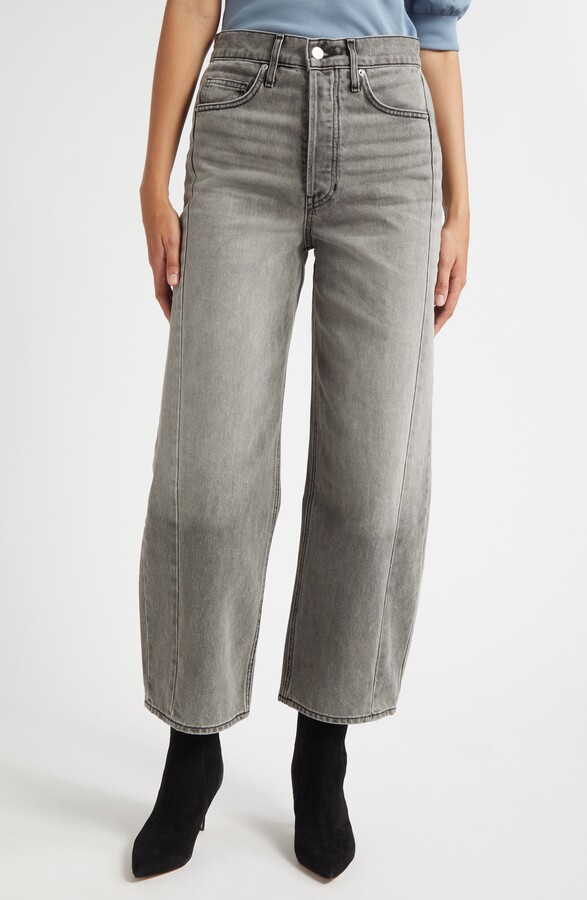Veronica Beard Ryder High Waist Barrel Leg Jeans