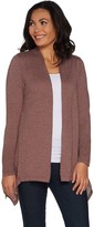 Thumbnail for your product : Logo by Lori Goldstein Cardigan with Mesh Stitch Detail
