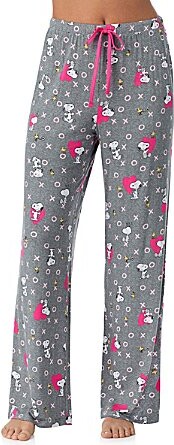 Peanuts Jersey Knit Snoopy XOXO Print Coordinating Valentine's Day Sleep Pants