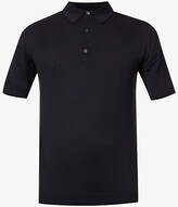 Thumbnail for your product : John Smedley Men's Black Sea Island Cotton Polo Shirt, Size: S