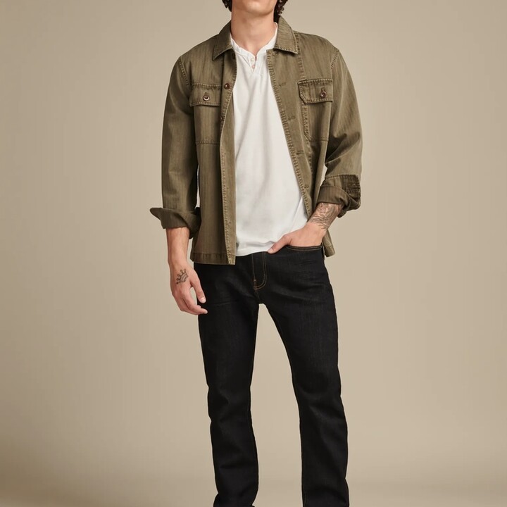 Lucky Brand 410 Athletic Straight Coolmax Stretch Jean - Men's Pants Denim Straight Leg Jeans in Mcarthur