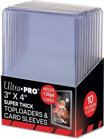 Ultra Pro 3x4 Super Thick Toploaders and Card Sleeves (10 Count)