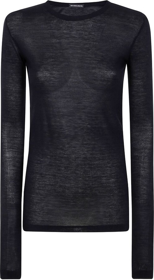 Ann Demeulemeester Long-Sleeve Knit Top