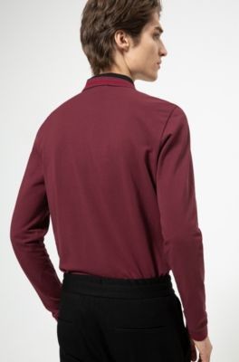 HUGO BOSS Regular-fit polo shirt in cotton pique