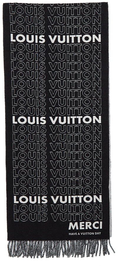 Louis Vuitton Black List City Tuch Wool Scarf - ShopStyle Accessories