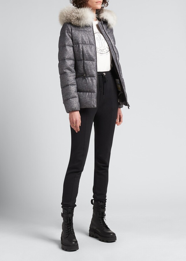 moncler fur collar jacket