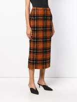 Thumbnail for your product : Aspesi checked straight skirt