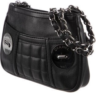 Chanel Black Square Quilt Shoulder Bag