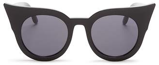 Le Specs Flashy Cat Eye Sunglasses, 52mm