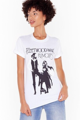 Nasty Gal Womens Fleetwood Mac Graphic Band Tee - White - S