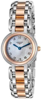 Longines Women's Two Tone Steel Bracelet & Case Swiss Quartz Watch L81095876